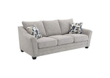 509671 Tomkins Boucle Upholstered Sofa Light Grey