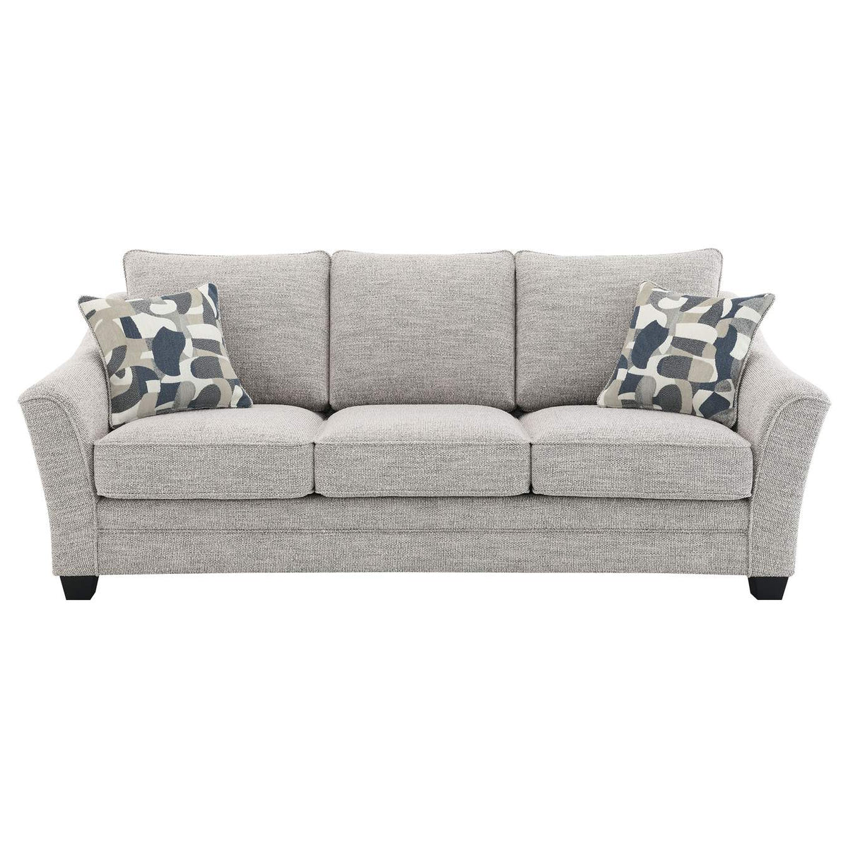 509671 Tomkins Boucle Upholstered Sofa Light Grey