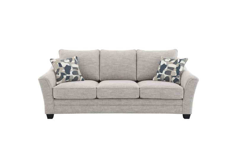509671 Tomkins Boucle Upholstered Sofa Light Grey