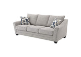 509671 Tomkins Boucle Upholstered Sofa Light Grey