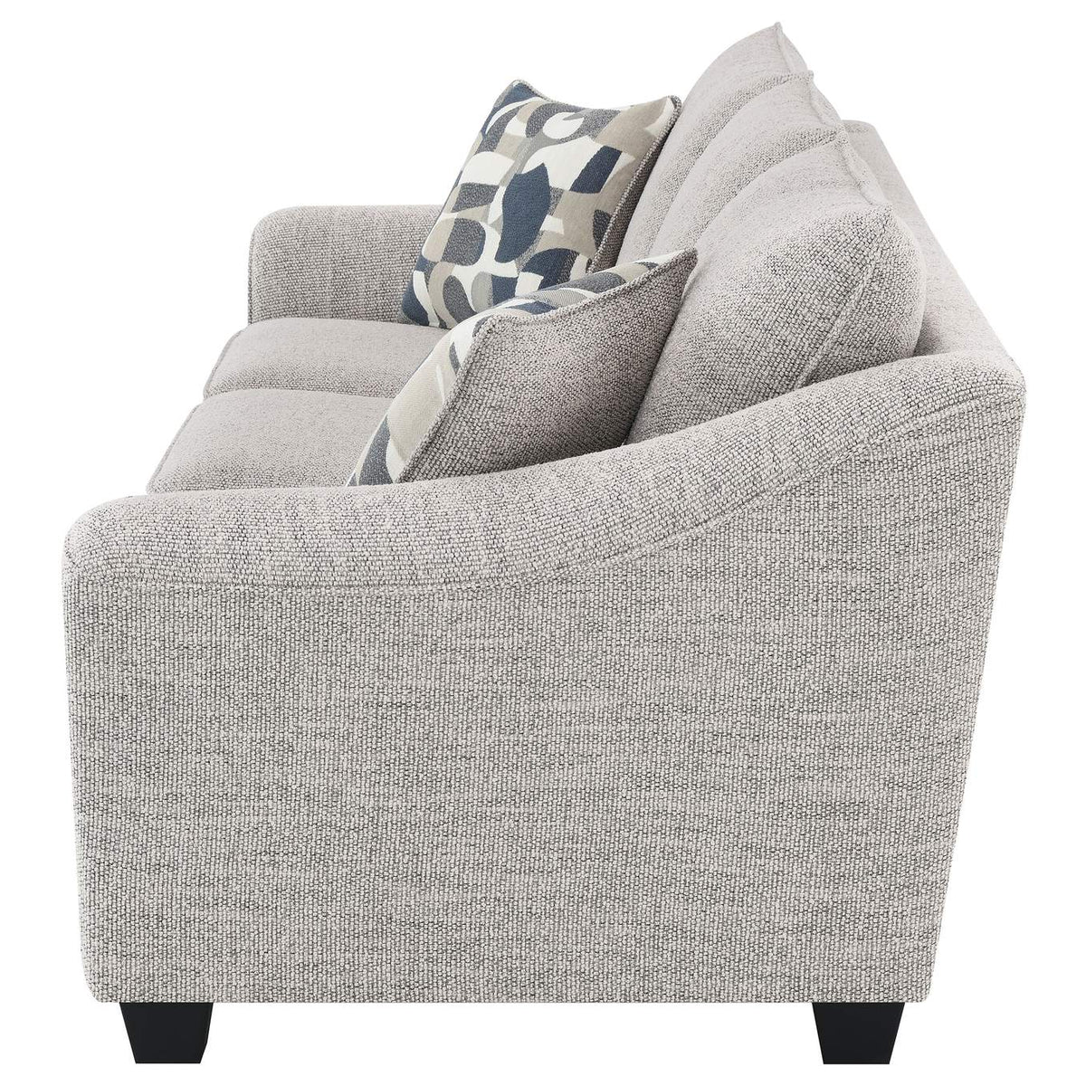 509671 Tomkins Boucle Upholstered Sofa Light Grey