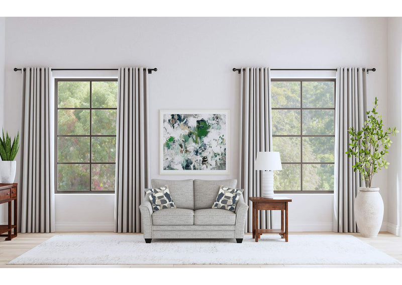 509672 Tomkins Boucle Upholstered Loveseat Light Grey