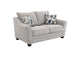 509672 Tomkins Boucle Upholstered Loveseat Light Grey