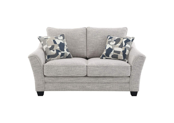509672 Tomkins Boucle Upholstered Loveseat Light Grey