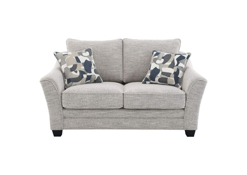509672 Tomkins Boucle Upholstered Loveseat Light Grey