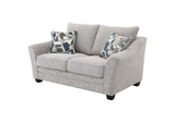 509672 Tomkins Boucle Upholstered Loveseat Light Grey