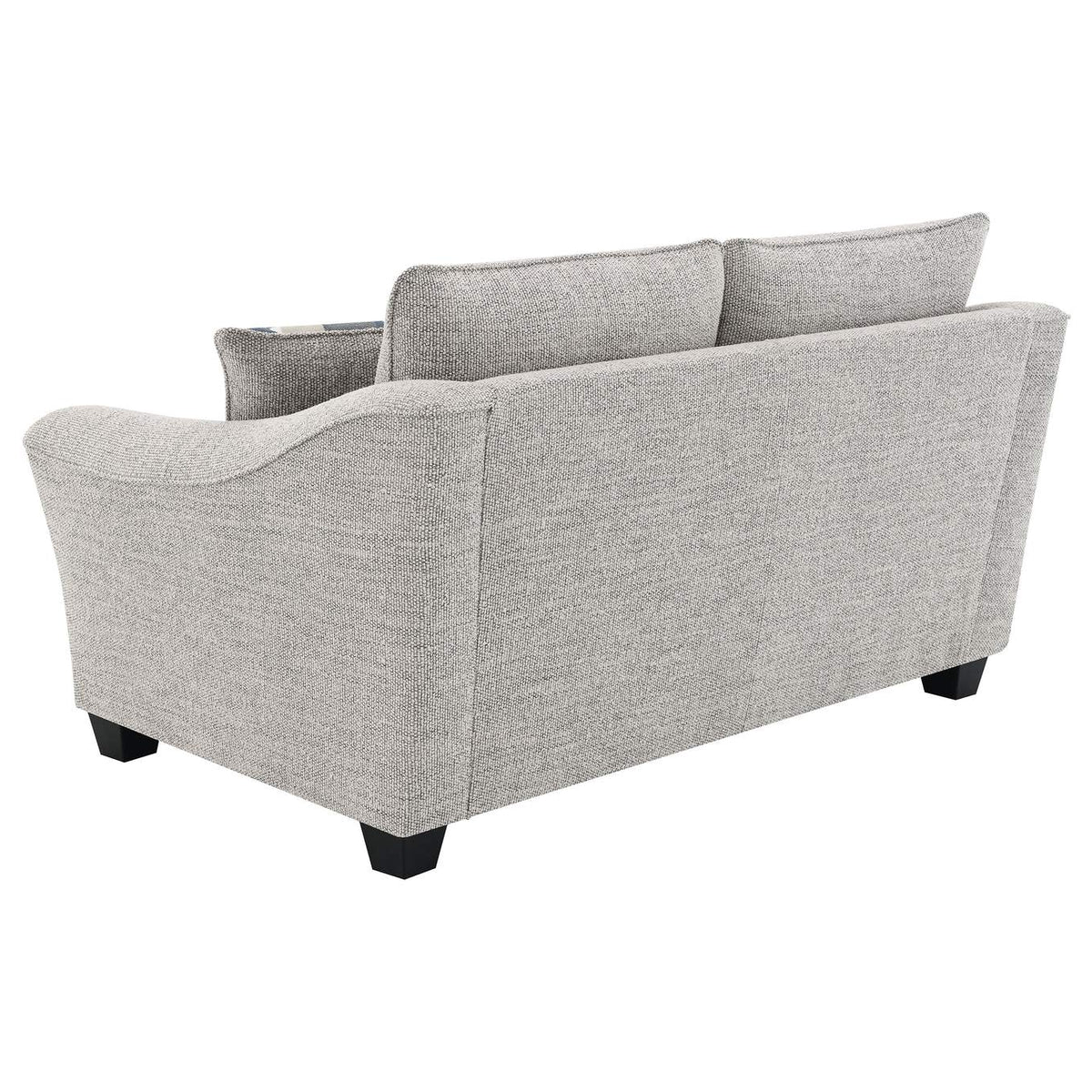 509672 Tomkins Boucle Upholstered Loveseat Light Grey