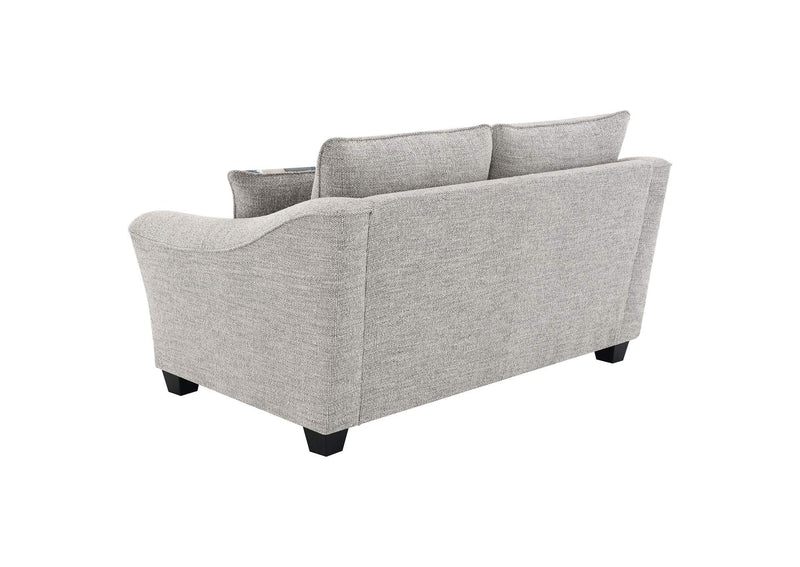 509672 Tomkins Boucle Upholstered Loveseat Light Grey