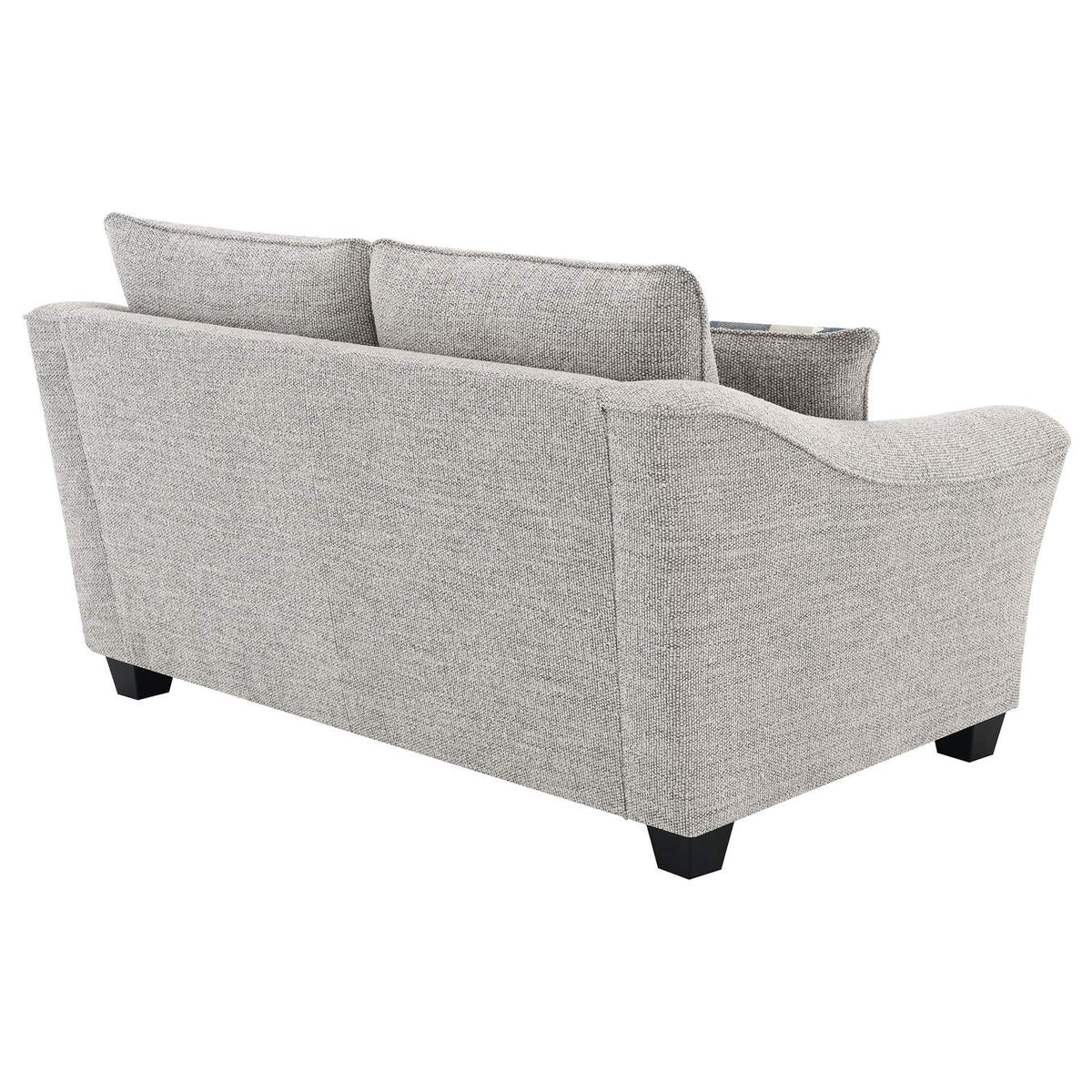 509672 Tomkins Boucle Upholstered Loveseat Light Grey