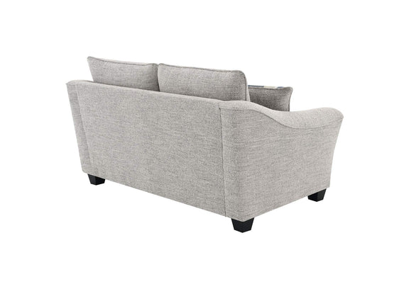 509672 Tomkins Boucle Upholstered Loveseat Light Grey