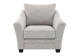 509673 Tomkins Boucle Upholstered Chair Light Grey