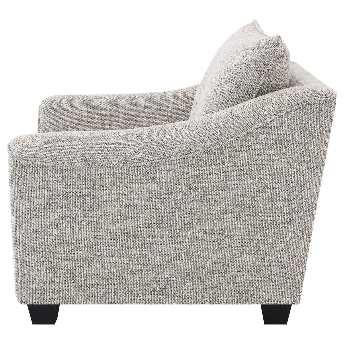 509673 Tomkins Boucle Upholstered Chair Light Grey