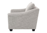 509673 Tomkins Boucle Upholstered Chair Light Grey