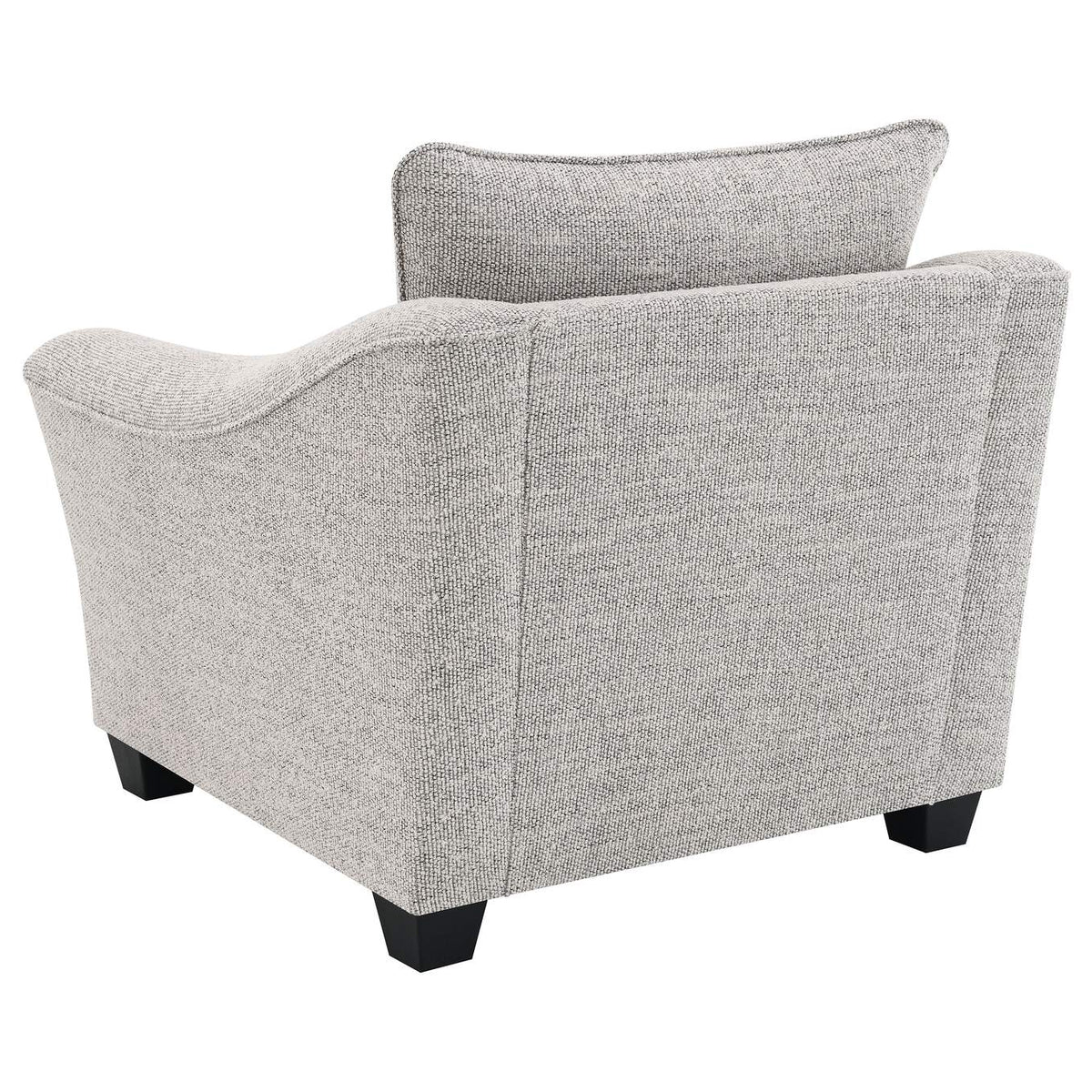 509673 Tomkins Boucle Upholstered Chair Light Grey