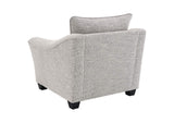 509673 Tomkins Boucle Upholstered Chair Light Grey