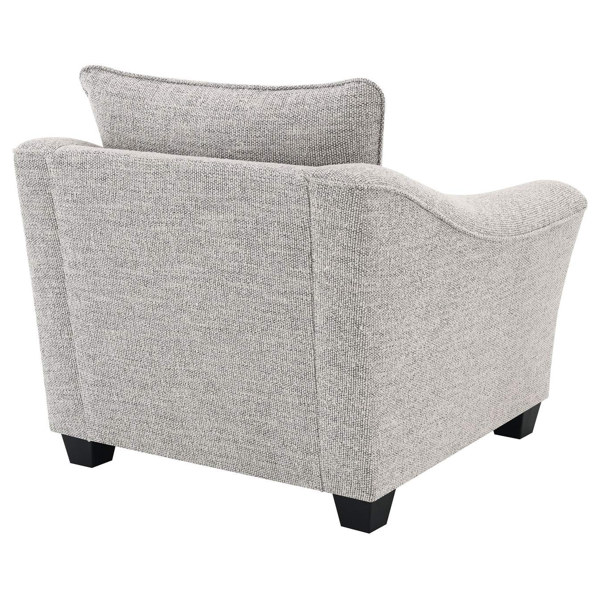 509673 Tomkins Boucle Upholstered Chair Light Grey