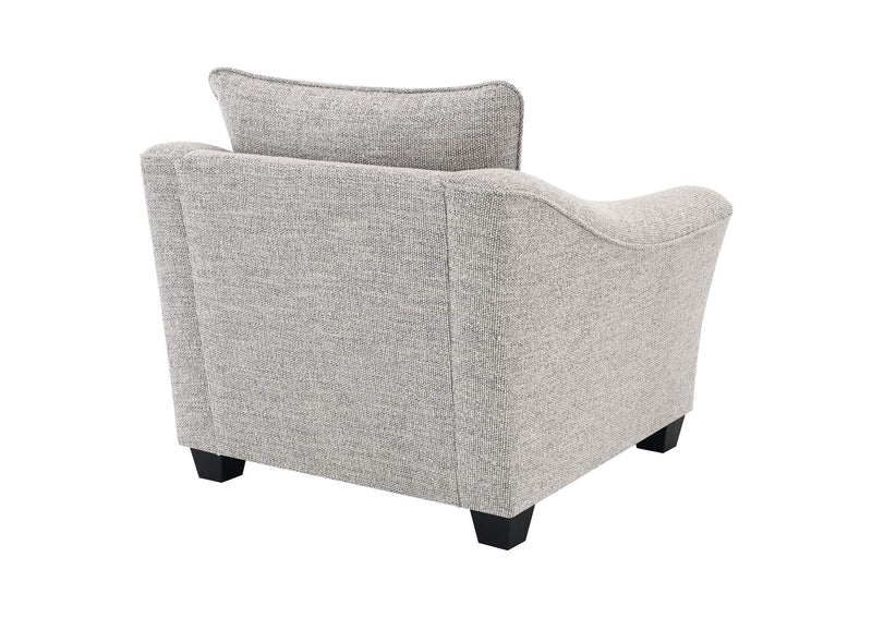 509673 Tomkins Boucle Upholstered Chair Light Grey