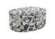509674 Tomkins Oval Upholstered Storage Ottoman Indigo Blue