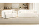 509811-S2 Dorset 2-piece Upholstered Round Track Arm Sofa Set White