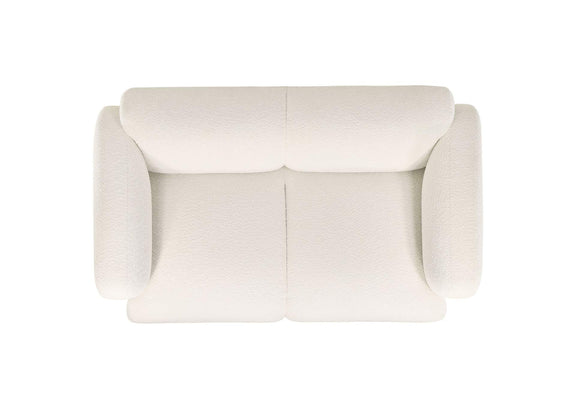 509811-S3 Dorset 3-piece Upholstered Round Track Arm Sofa Set White