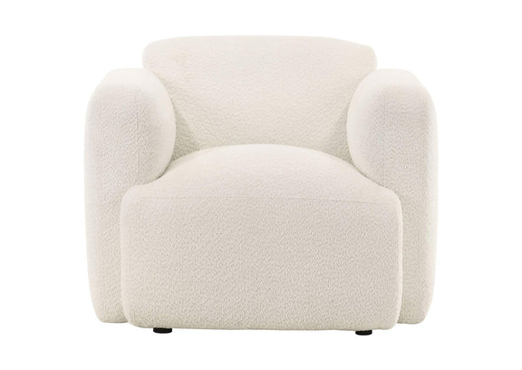 509811-S3 Dorset 3-piece Upholstered Round Track Arm Sofa Set White