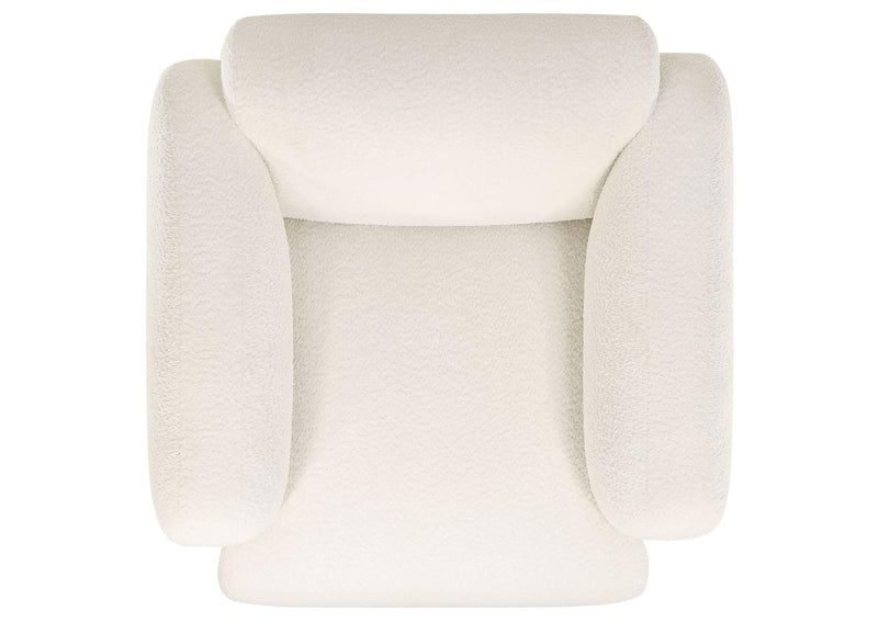 509811-S3 Dorset 3-piece Upholstered Round Track Arm Sofa Set White