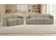 509814-S2 Dorset 2-piece Upholstered Round Track Arm Sofa Set Brown