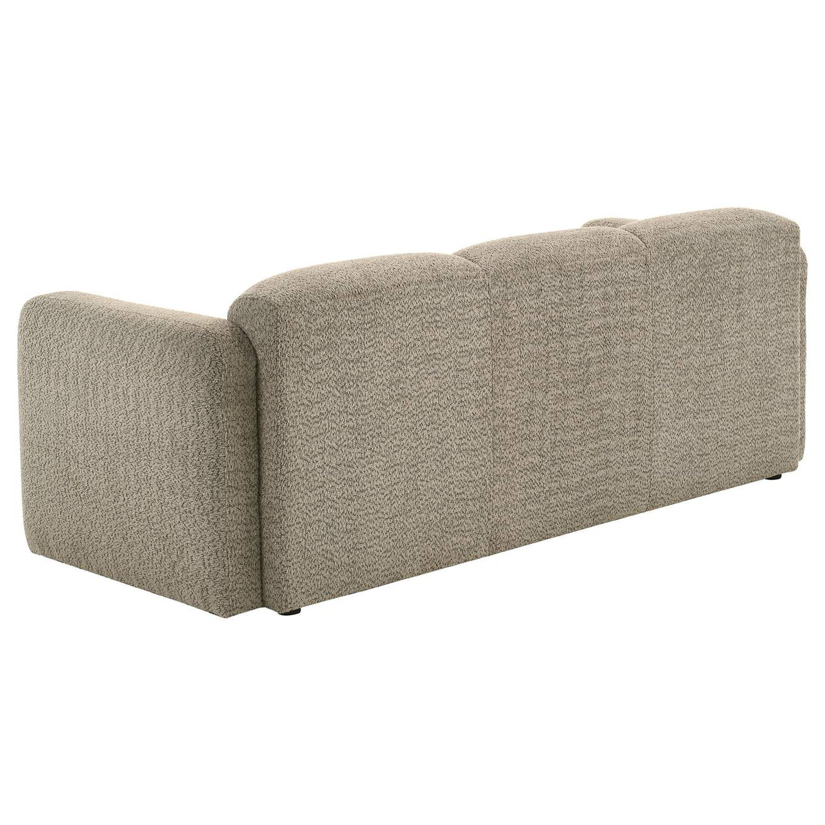 509814-S2 Dorset 2-piece Upholstered Round Track Arm Sofa Set Brown
