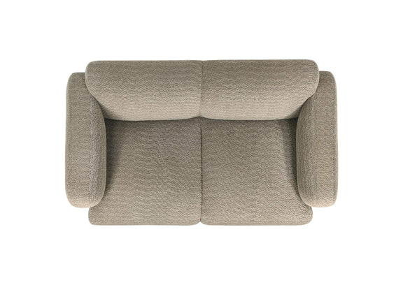 509814-S3 Dorset 3-piece Upholstered Round Track Arm Sofa Set Brown