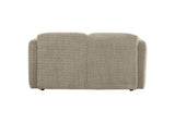 509815 Dorset Fabric Upholstered Round Track Arm Loveseat Brown
