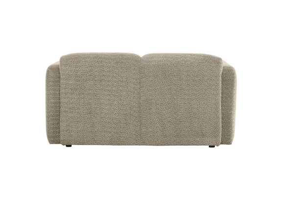 509815 Dorset Fabric Upholstered Round Track Arm Loveseat Brown