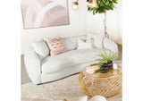 509871 Isabella Faux Sheepskin Upholstered Sofa Natural