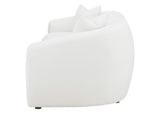 509871 Isabella Faux Sheepskin Upholstered Sofa Natural