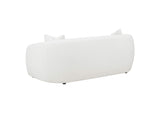 509871 Isabella Faux Sheepskin Upholstered Sofa Natural