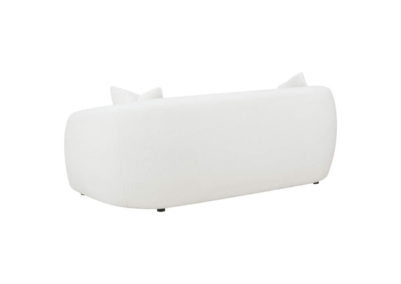509871 Isabella Faux Sheepskin Upholstered Sofa Natural