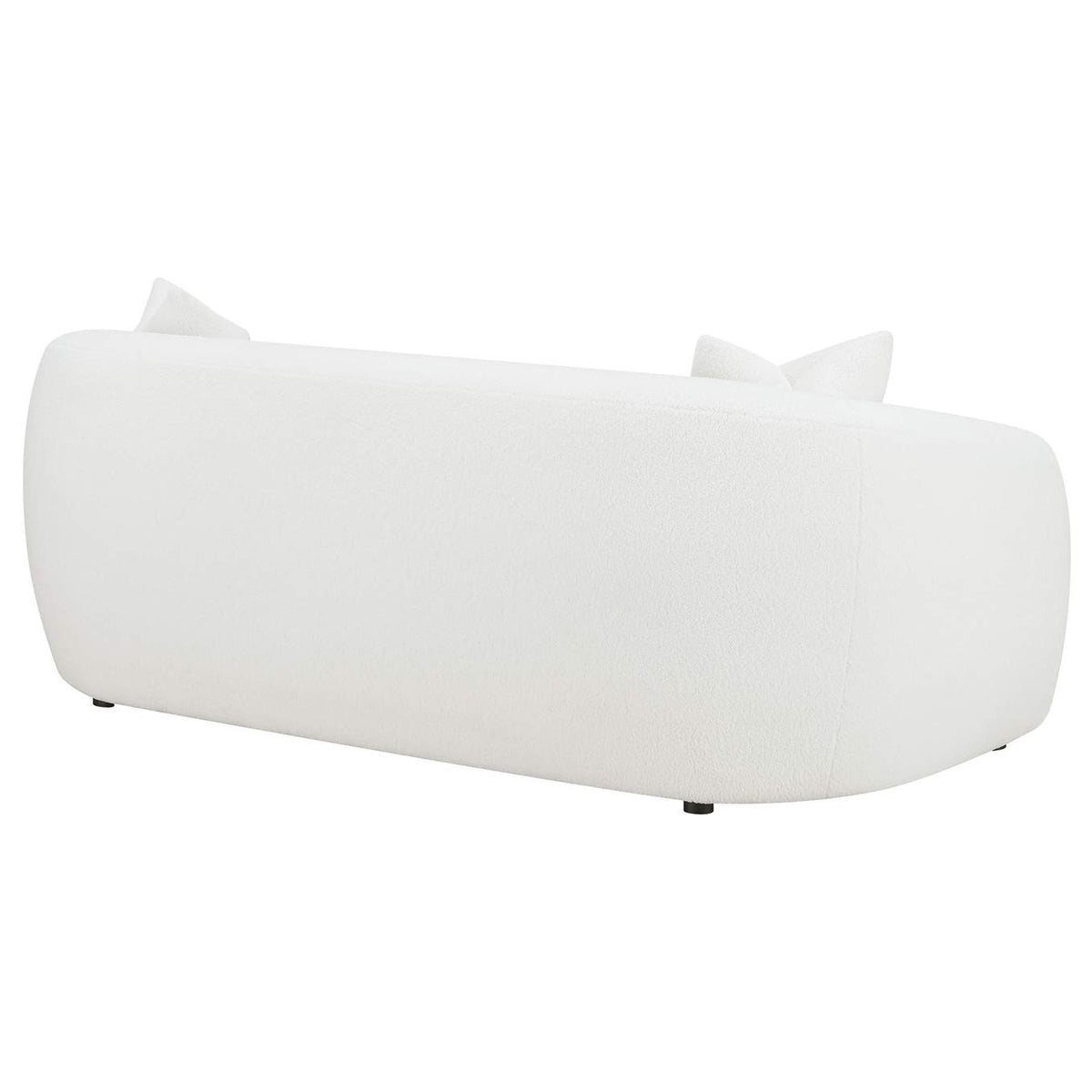 509871 Isabella Faux Sheepskin Upholstered Sofa Natural