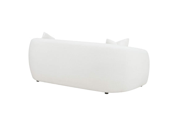 509871 Isabella Faux Sheepskin Upholstered Sofa Natural