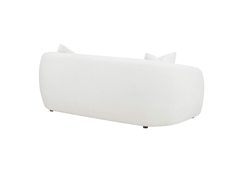 509871 Isabella Faux Sheepskin Upholstered Sofa Natural