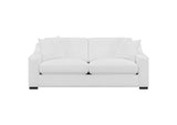 509891-S2 Ashlyn 2-piece Upholstered Sloped Arm Sofa Set White