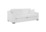 509891 Ashlyn Upholstered Sloped Arm Sofa White