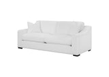 509891 Ashlyn Upholstered Sloped Arm Sofa White