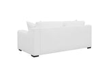 509891 Ashlyn Upholstered Sloped Arm Sofa White