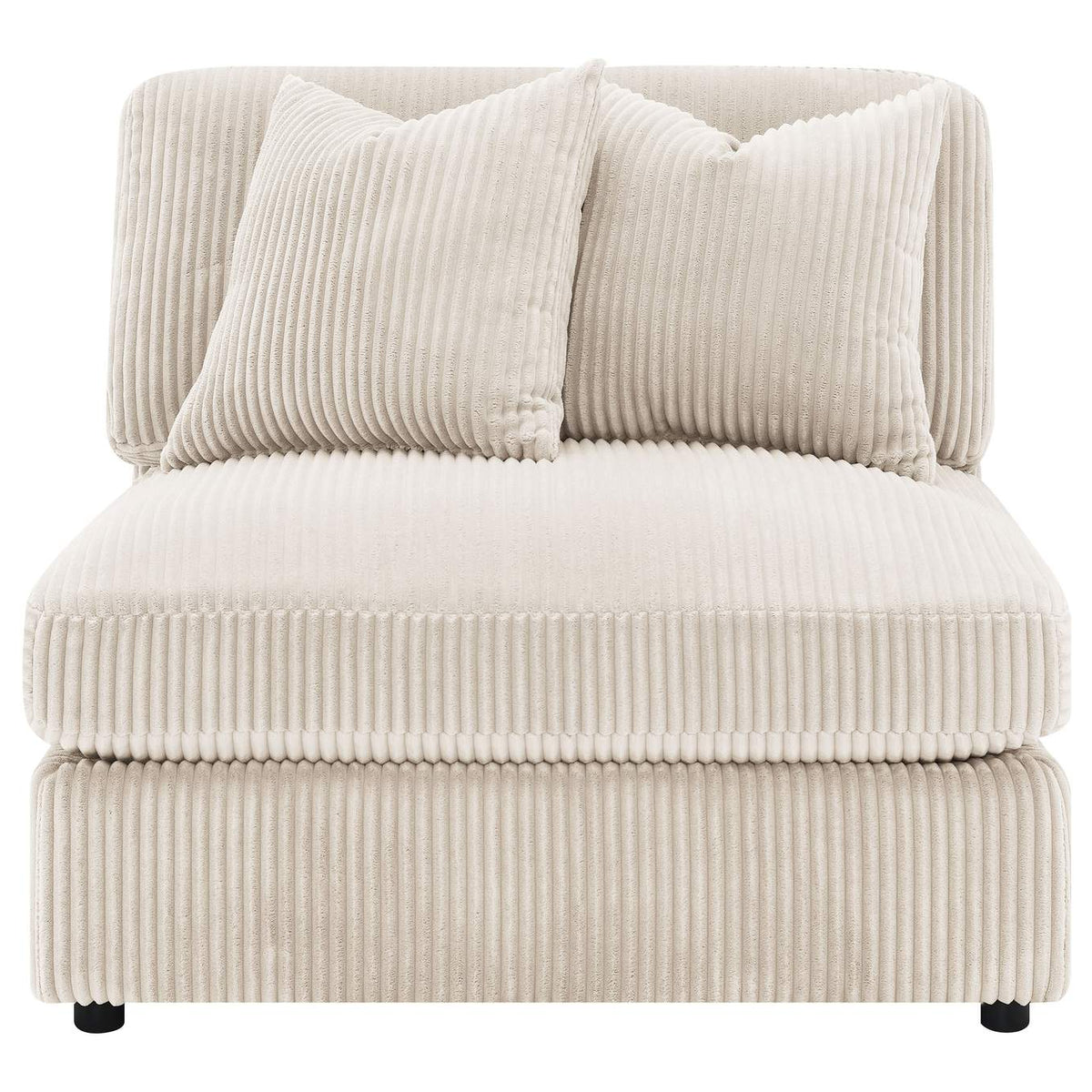 509897 Blaine Upholstered Armless Chair Sand