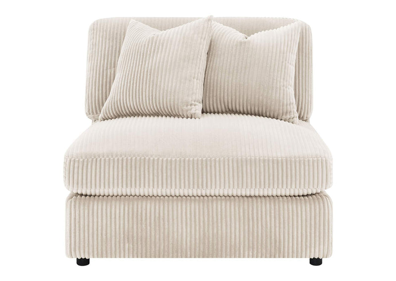 509897 Blaine Upholstered Armless Chair Sand