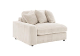 509899-SET Blaine Upholstered Reversible Chaise Sectional Sofa Sand