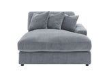 509900-SET Blaine Upholstered Reversible Chaise Sectional Sofa Fog