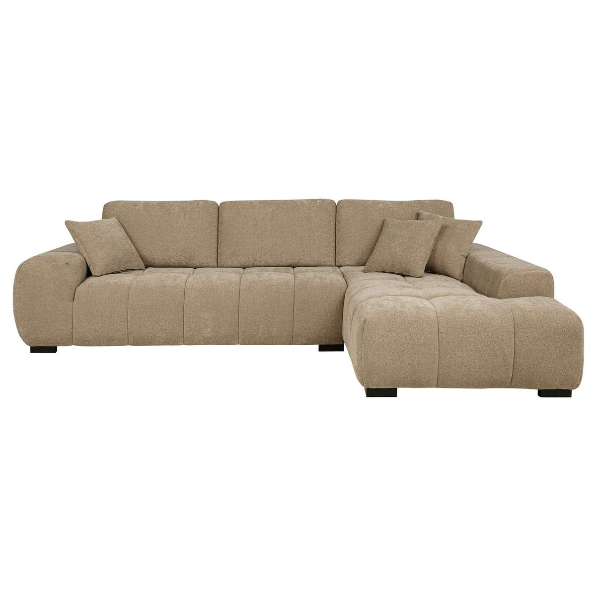509961 Octavia Upholstered Sectional Chaise Sofa Camel