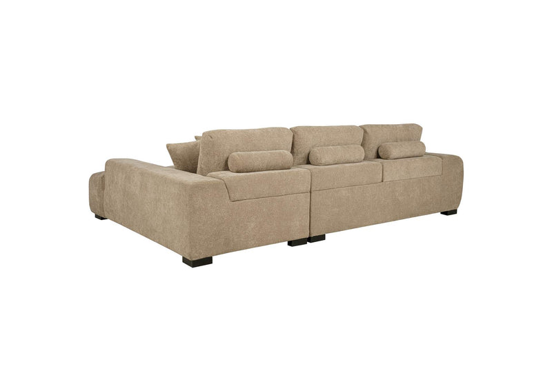 509961 Octavia Upholstered Sectional Chaise Sofa Camel