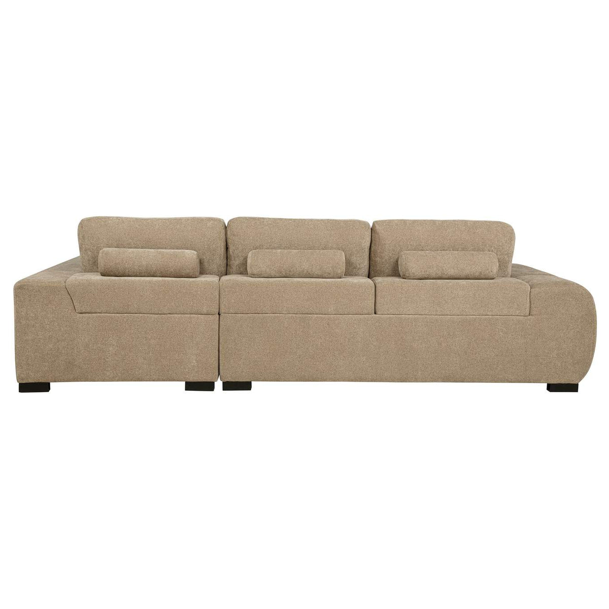 509961 Octavia Upholstered Sectional Chaise Sofa Camel