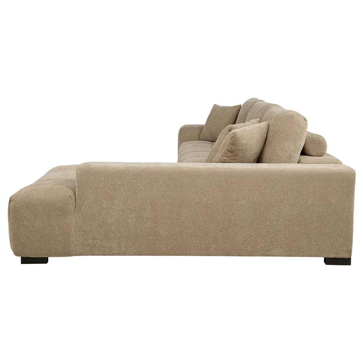 509961 Octavia Upholstered Sectional Chaise Sofa Camel